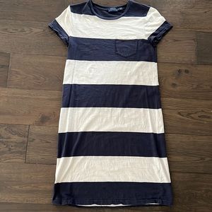 Ralph Lauren - Blue & White T-Shirt Dress